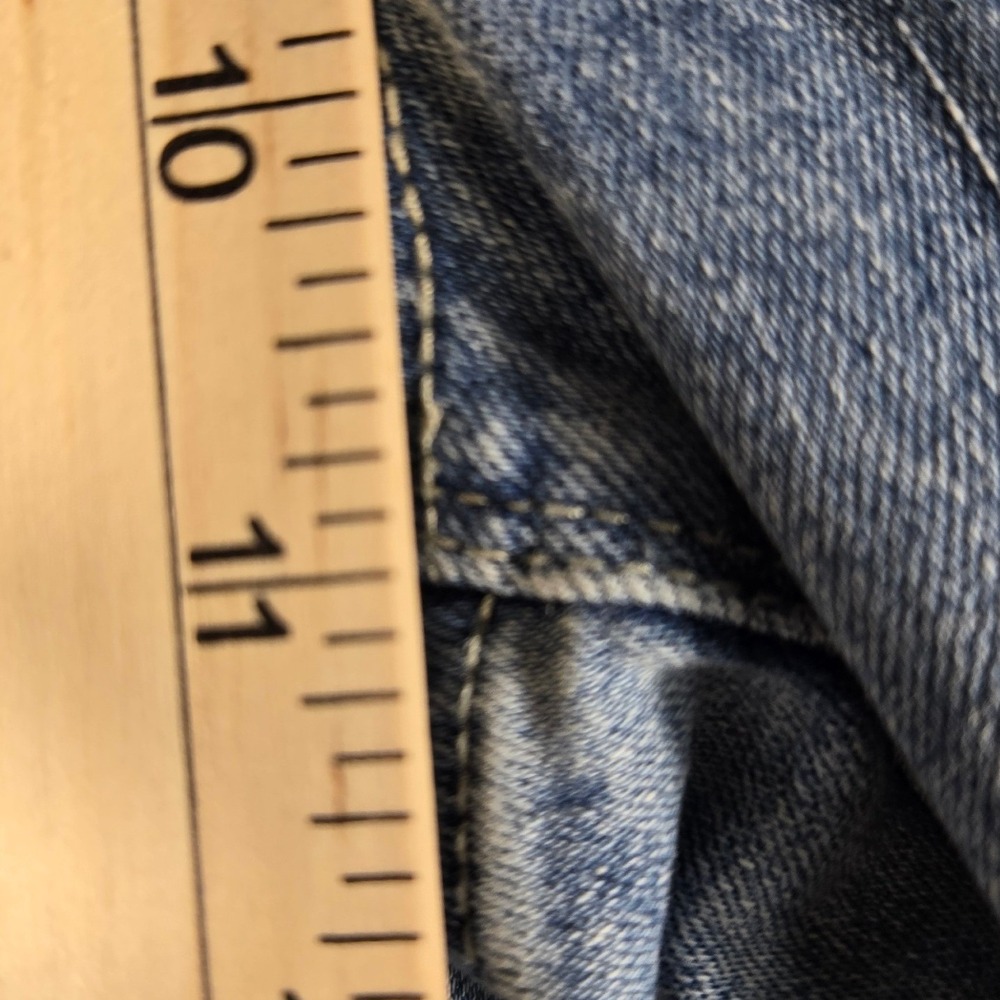 Hudson Los Angeles Women 14 Light Wash Flap Pocket Straight Leg Jeans Blue - Picture 7 of 9